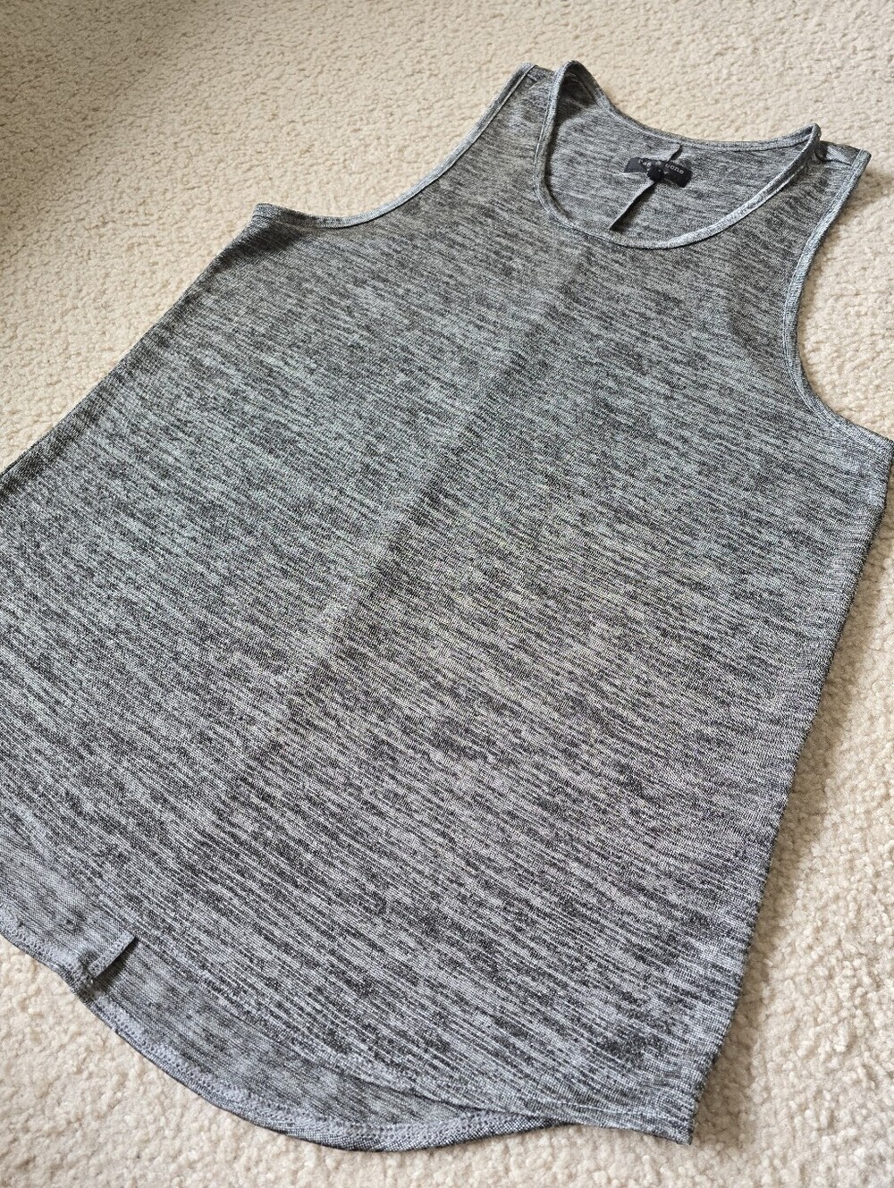 Rag & Bone Marled Knit Swing Tank Top Size Large Designer Minimalist